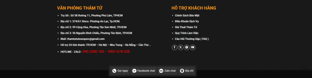 Chính sách bảo mật Tony
