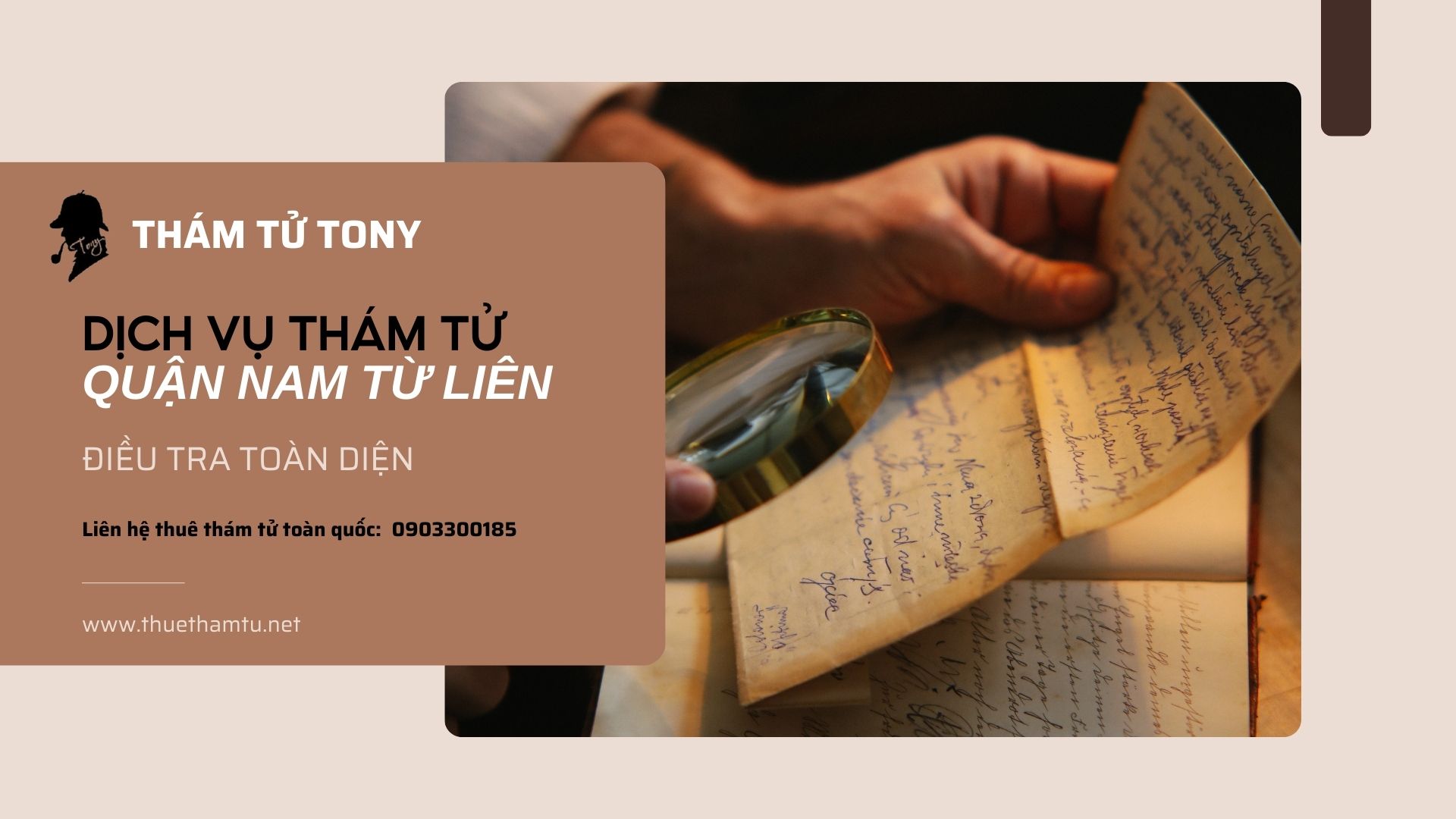 Dịch vụ thám tử tại quận Nam Từ Liêm điều tra uy tín, giá rẻ