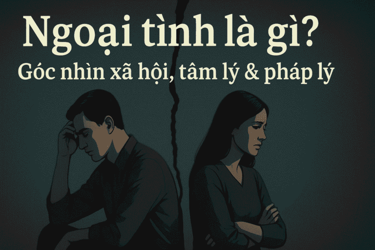 Ngoại tình là gì? Góc nhìn xã hội, tâm lý & pháp lý