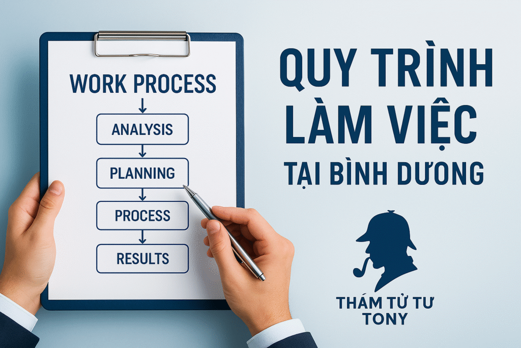 Quy trình làm việc thám tử tại Bình Dương bảo mật và minh bạch