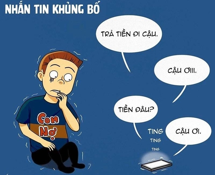 Làm mất danh dự và sự uy tín của “ con nợ”
