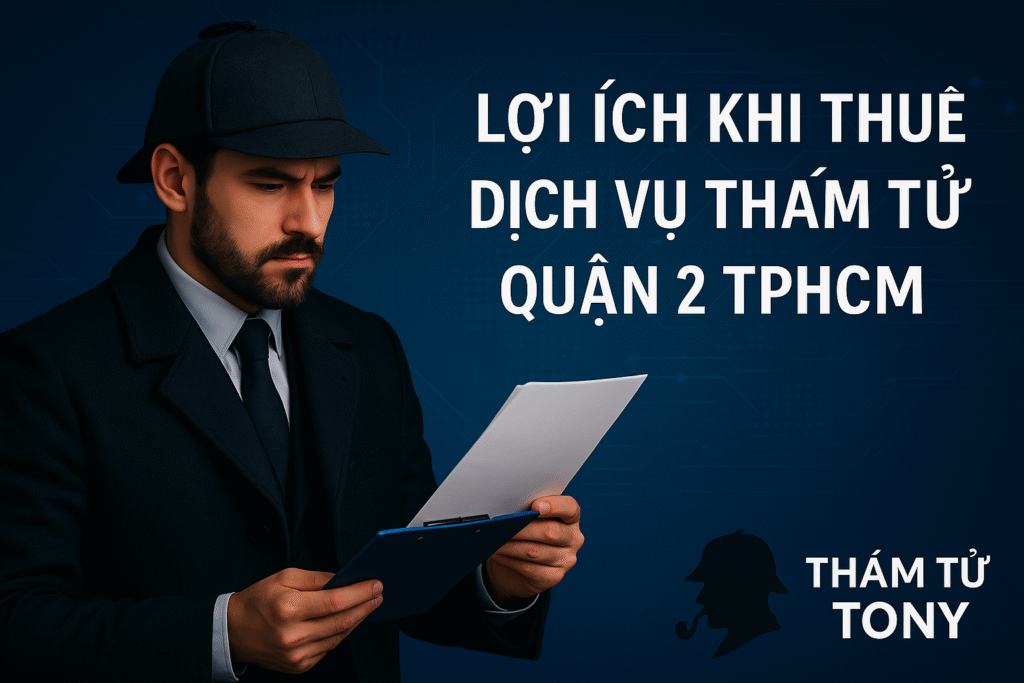 Lợi ích khi thuê dịch vụ thám tử Quận 2 TPHCM Lợi ích khi thuê dịch vụ thám tử Quận 2 TPHCM