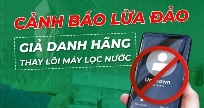 Lừa đảo bảo dưỡng máy lọc nước